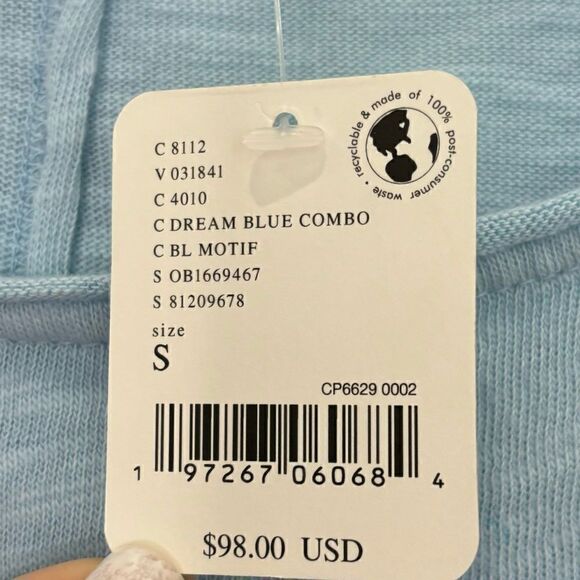 NWT Free People Ice Cream Sundae Maxi in Dream Blue Combo - Picture 11 of 11